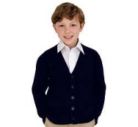 School Uniforms-French Toast Uniforms Boys' Anti-Pill Navy Cardigan Sweater