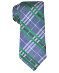 Contrast laser colors on this Ben Sherman skinny tie wake up any 9-5 suit.