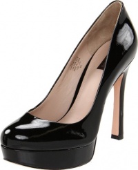 Joan & David Collection Women's Quella Platform Pump,Black Patent,8.5 M US