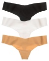 A seamless, lightweight cotton thong with a slight v-shaped front and back. Style #CCT09BX