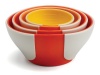 Chef'n Sleekstor Pinch Plus Pour Measuring Prep Bowls, Orange Tonal