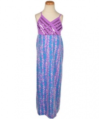 Derek Heart Sequin Social Dress (Sizes 7 - 16) - purple, 10 - 12