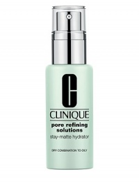 After mattifying instantly, this oil-free formula supplies needed hydration while curbing excess oil and shine for 8 hours. Even T-Zones feel fresh and stay comfortably matte. Instantly refines the look of pores with unique light-scattering optics. Over time, pores seem smaller. Non-acnegenic. Spread over cleansed face twice daily after 3-Step and Pore Refining Solutions Correcting Serum. 1.7 oz.