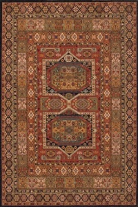 Momeni Persian Garden Black Rug Runner 2'6 x 8'