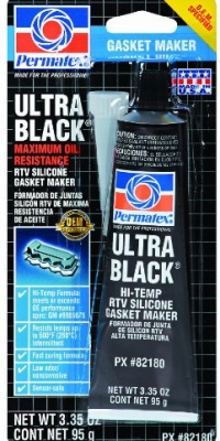 Permatex 82180 Ultra Black Maximum Oil Resistance RTV Silicone Gasket Maker, 3.35 oz. Tube