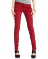 In a red wash, these Else Jeans skinny jeans are a hot fall must-have!