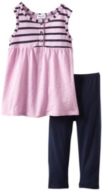 Splendid Littles Baby-girls  Miami Stripe Tunic Set, Pink, 12-18 Months