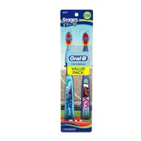 Oral-B Stages 3 Disney Cars Manual Toothbrush Twin Pack