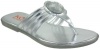 Michael KORS Little Kid/Big Kid Sandal,Silver,4 M US Big Kid