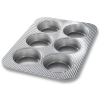 USA Pans Mini Round Cake Panel Pan, 6 Wells