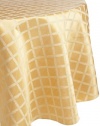 Lenox Laurel Leaf 70-by-104-Inch Oval Tablecloth Gold