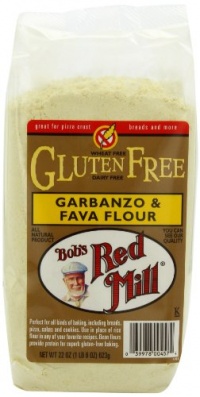 Bob's Red Mill Gluten-Free Garbanzo Fava Flour, 22-Ounce Packages (Pack of 4)