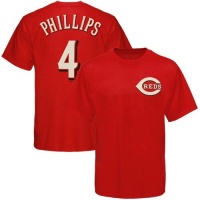 Brandon Phillips Majestic Player Name and Number Red Cincinnati Reds Youth T-Shirt