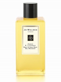 Amber, the exotic scent of the Orient, is combined with the comfort of French lavender and myrrh to evoke the subtle, spicy warmth of twilight. Amber & Lavender Body & Hand Wash imparts a moisturizing lather that awakens the senses. 8.5 oz. 