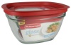 Rubbermaid 11-1/2-Cup Glass Food Storage Container with Easy Find Lid