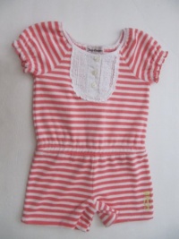 Juicy Couture Romber Terry Girls Pink/white Stripes (6/12  Months)