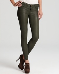 Bring luxe leather to your denim collection with these skinny-fit Current/Elliott jeans in a rich, versatile hue.