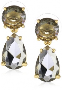 Kate Spade New York Essentials Black Diamond Double Drop Earrings