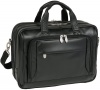 McKleinUSA WEST LOOP 44575 Black Expandable Double Compartment Briefcase