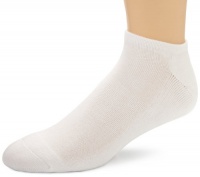 Calvin Klein Men's 3 Pack Athletic Mesh Ped Socks, White, 7-12