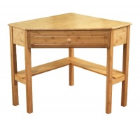 TMS Bamboo Corner Desk, Natural