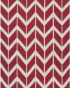 Area Rug 2x8 Runner Contemporary Venetian Red Color - Surya Fallon Rug from RugPal