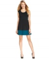 Spense's petite A-line dress has all the right fashion trimmings -- a sweet colorblocked style and a flattering empire waist!