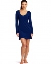 Calvin Klein Women's Essentials With Satin Long Sleeve Nightdress