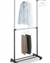 Whitmor 6021-3081-BB Adjustable Two Rod Garment Rack