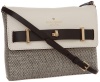 Kate Spade New York Bourbon Street Fabric-Freddie Cross Body,Black/Cumulus,One Size