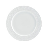 Mikasa Parchment Engraved 10-3/4-Inch Dinner Plate