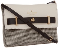 Kate Spade New York Bourbon Street Fabric-Freddie Cross Body,Black/Cumulus,One Size