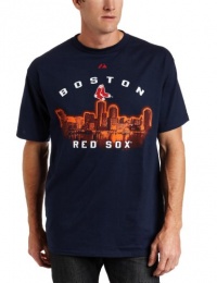 MLB Men's Boston Red Sox Big City Dreams Short Sleeve Basic Tee (Athletic Navy, XX-Large)