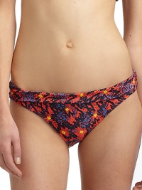 THE LOOKSpirited abstract animal and floral printStretch bottom has fold-over topTHE MATERIAL80% nylon/20% spandexFully linedCARE & ORIGINHand washImportedPlease note: Bikini top sold separately. 