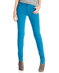 Amp up your denim with Else Jeans' skinny jeans, highlighted by an electric blue wash!