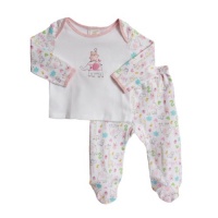 ABSORBA Baby-Girls Newborn Two Piece Footed Pant Set