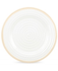 Distinctly ribbed Sophie Conran dinnerware sets your table with the charm of traditional hand-thrown pottery, but the durability of contemporary Portmeirion porcelain. Mix the banded Carnivale dinner plate with solid biscuit pieces.