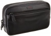 Tumi Luggage Alpha Slim Leather Travel Kit, Black, Medium