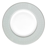 Monique Lhuillier Waterford Dinnerware, Etoile Platinum Blue Accent Plate