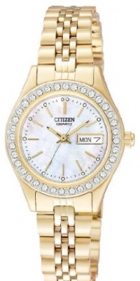 Citizen Quartz Gold Tone Stainless Steel Women's Watch - EQ0532-55D