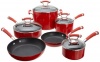 Circulon Contempo Red Dishwasher Safe Nonstick 10-Piece Cookware Set