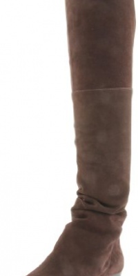 Rockport Women's Faye Over Knee Boot,Dark Brown Suede,6.5 W US