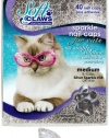 Soft Claws for Cats, Size Medium, Color Silver Glitter