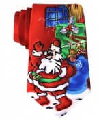 You'll be the life of the party anywhere you sport this fun holiday silk tie from Jerry Garcia.