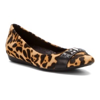 Rockport Women's Faye Studded Ballet Flat,Leopard Pony,7.5 M US