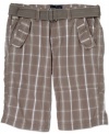 Redefine your warm-weather wardrobe with the streetwise styling of these plaid shorts from Buffalo David Bitton.