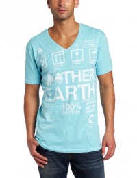 Calvin Klein Jeans Men's Mother Earth Short Sleeve V-Neck Tee