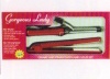 Ceramic Hair Straightener & Hair Curler Set - Pink