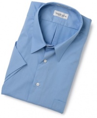 Van Heusen Men's Big Wrinkle Free Poplin Short Sleeve Shirt