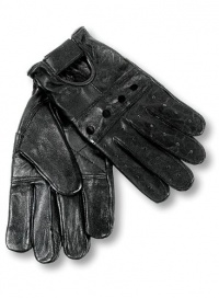 Interstate Leather Men's Basic Driving Gloves (Black, Medium)